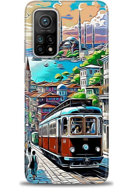Xiaomi Mi 10T Pro Kılıf Hd Baskılı Kılıf + Seramik Tam Kaplayan Ekran Koruyucu 225