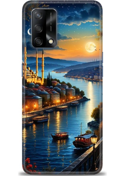Oppo A74 Kılıf Hd Baskılı Kılıf + Seramik Tam Kaplayan Ekran Koruyucu 222