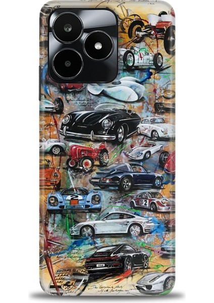 Realme C53 Kılıf Hd Baskılı Kılıf + Seramik Tam Kaplayan Ekran Koruyucu 483