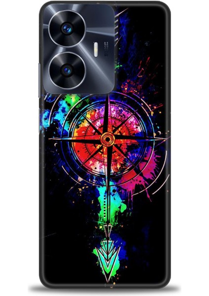 Realme C55 4g Kılıf Hd Baskılı Kılıf + Seramik Tam Kaplayan Ekran Koruyucu 86