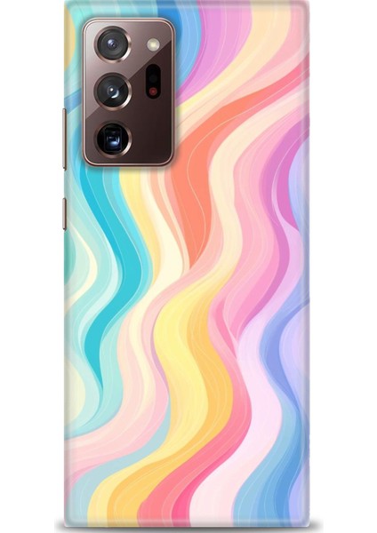 Samsung Galaxy Note 20 Hd Baskılı Kılıf + Seramik Tam Kaplayan Ekran Koruyucu 424