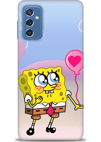 Samsung Galaxy M52 5g Hd Baskılı Kılıf + Seramik Tam Kaplayan Ekran Koruyucu 456