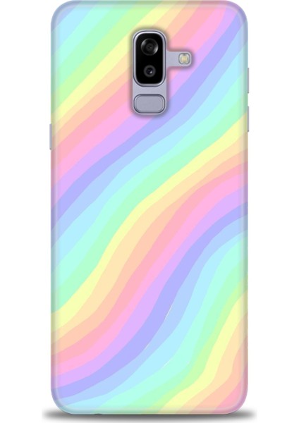 Samsung Galaxy J8 Hd Baskılı Kılıf + Seramik Tam Kaplayan Ekran Koruyucu 427