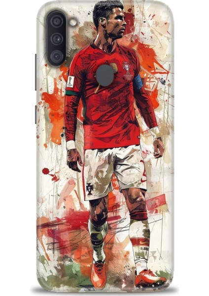 Samsung Galaxy A11 Hd Baskılı Kılıf + Seramik Tam Kaplayan Ekran Koruyucu 2