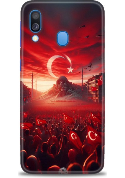 Samsung Galaxy A40 Hd Baskılı Kılıf + Seramik Tam Kaplayan Ekran Koruyucu 39