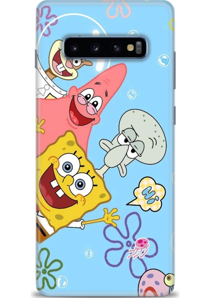 Samsung Galaxy S10 Plus Hd Baskılı Kılıf + Seramik Tam Kaplayan Ekran Koruyucu 452
