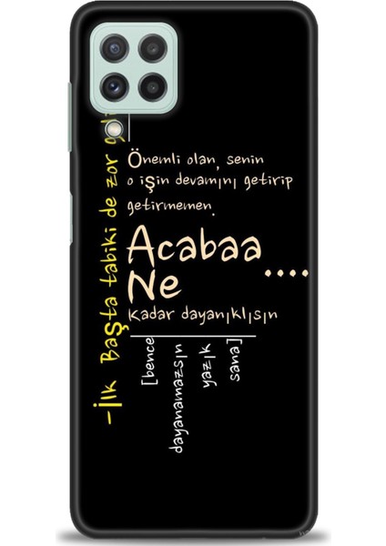 Samsung Galaxy M22 Hd Baskılı Kılıf + Seramik Tam Kaplayan Ekran Koruyucu 393