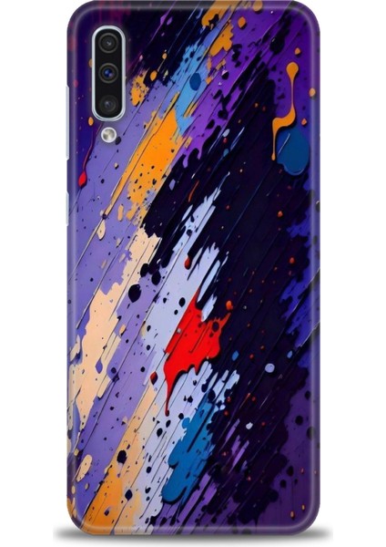 Samsung Galaxy A30S Hd Baskılı Kılıf + Seramik Tam Kaplayan Ekran Koruyucu 436