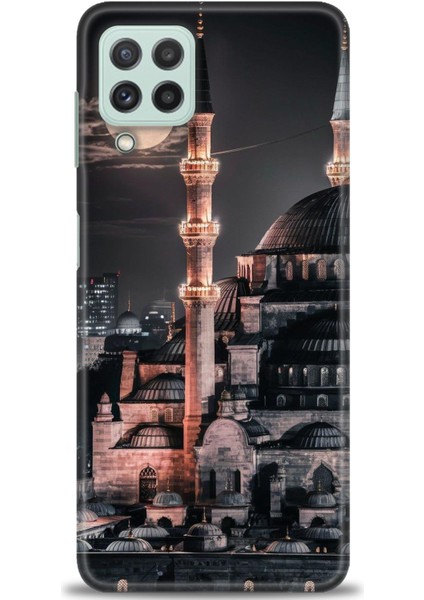 Samsung Galaxy M22 Hd Baskılı Kılıf + Seramik Tam Kaplayan Ekran Koruyucu 230