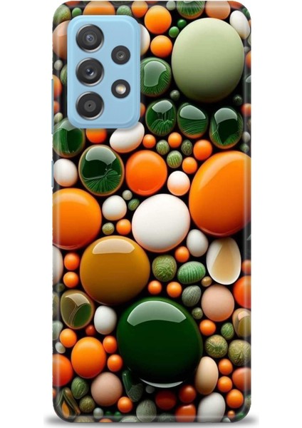 Samsung Galaxy A52S 5g Hd Baskılı Kılıf + Seramik Tam Kaplayan Ekran Koruyucu 348