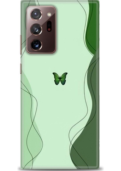 Samsung Galaxy Note 20 Hd Baskılı Kılıf + Seramik Tam Kaplayan Ekran Koruyucu 187