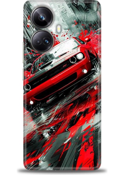 Realme 10 Pro Plus Kılıf Hd Baskılı Kılıf + Seramik Tam Kaplayan Ekran Koruyucu 106