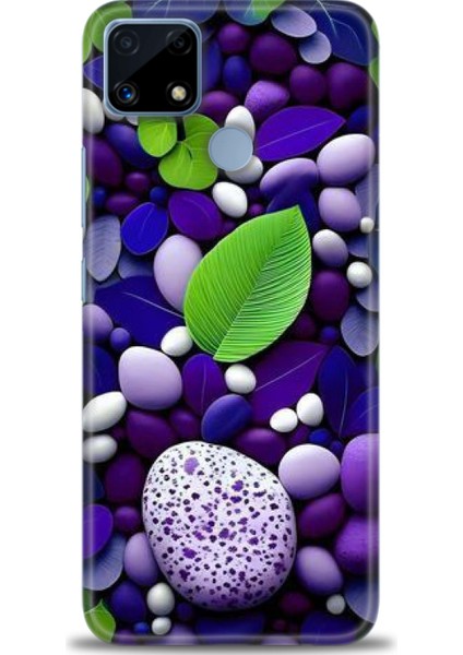 Realme C25 Kılıf Hd Baskılı Kılıf + Seramik Tam Kaplayan Ekran Koruyucu 341