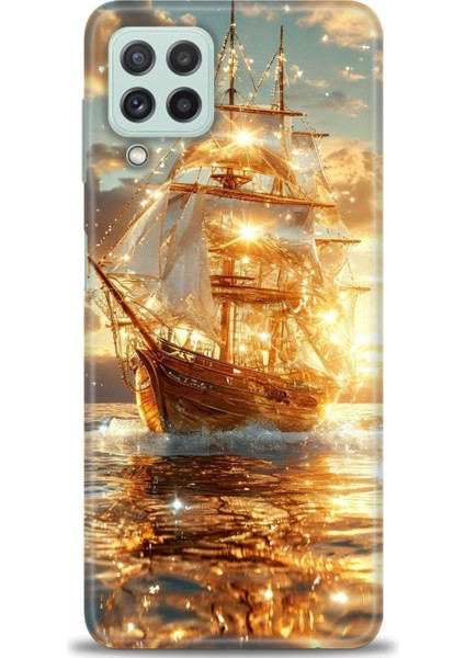 Samsung Galaxy M22 Hd Baskılı Kılıf + Seramik Tam Kaplayan Ekran Koruyucu 234