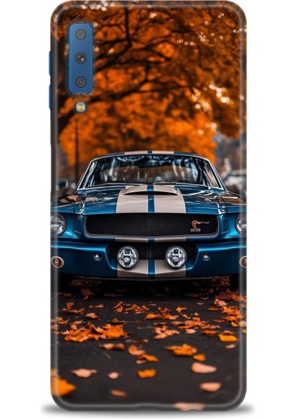 Samsung Galaxy A7 2018 Hd Baskılı Kılıf + Seramik Tam Kaplayan Ekran Koruyucu 103