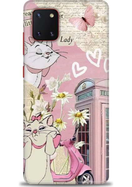 Samsung Galaxy A81 Hd Baskılı Kılıf + Seramik Tam Kaplayan Ekran Koruyucu 218