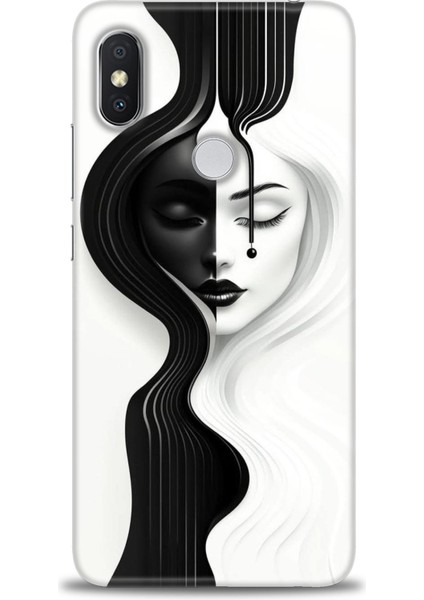 Xiaomi Redmi Note 6 Pro Hd Baskılı Kılıf + Seramik Tam Kaplayan Ekran Koruyucu 144