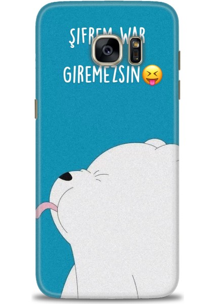 Samsung Galaxy S7 Edge Hd Baskılı Kılıf + Seramik Tam Kaplayan Ekran Koruyucu 152