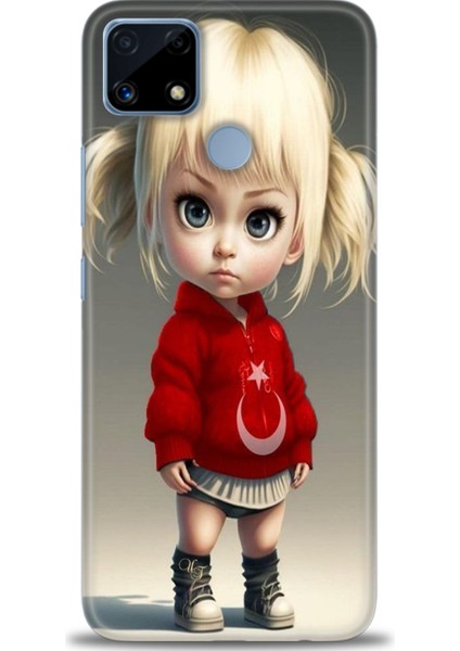 Realme C25S Kılıf Hd Baskılı Kılıf + Seramik Tam Kaplayan Ekran Koruyucu 243
