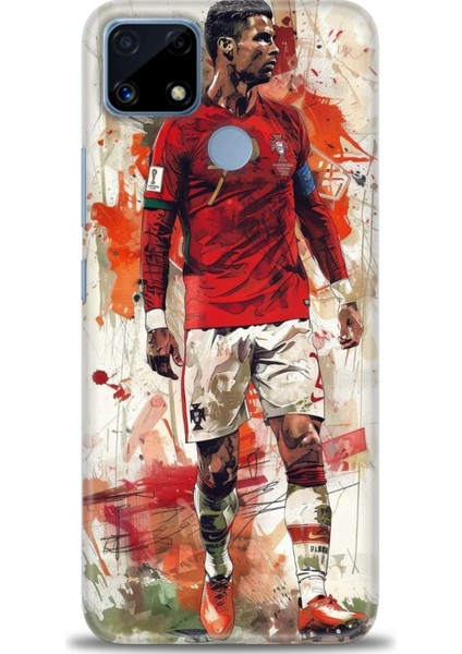 Realme C25S Kılıf Hd Baskılı Kılıf + Seramik Tam Kaplayan Ekran Koruyucu 2