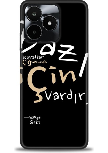 Realme C53 Kılıf Hd Baskılı Kılıf + Seramik Tam Kaplayan Ekran Koruyucu 394