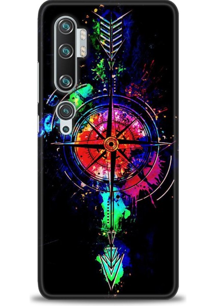 Xiaomi Mi Note 10 Kılıf Hd Baskılı Kılıf + Seramik Tam Kaplayan Ekran Koruyucu 86