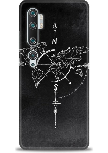 Xiaomi Mi Note 10 Kılıf Hd Baskılı Kılıf + Seramik Tam Kaplayan Ekran Koruyucu 87