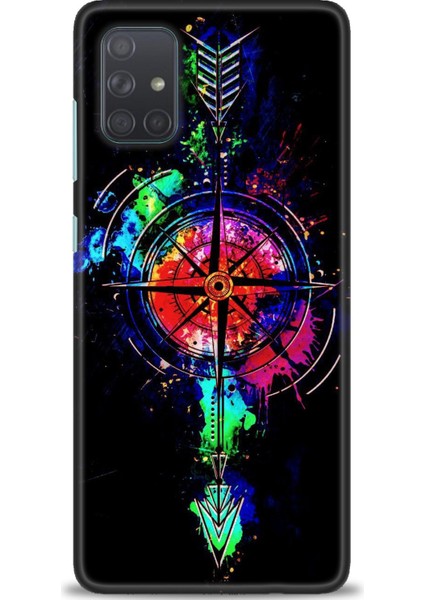Samsung Galaxy A71 Hd Baskılı Kılıf + Seramik Tam Kaplayan Ekran Koruyucu 86
