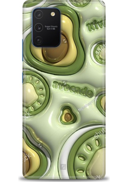 Samsung Galaxy A91 Hd Baskılı Kılıf + Seramik Tam Kaplayan Ekran Koruyucu 114