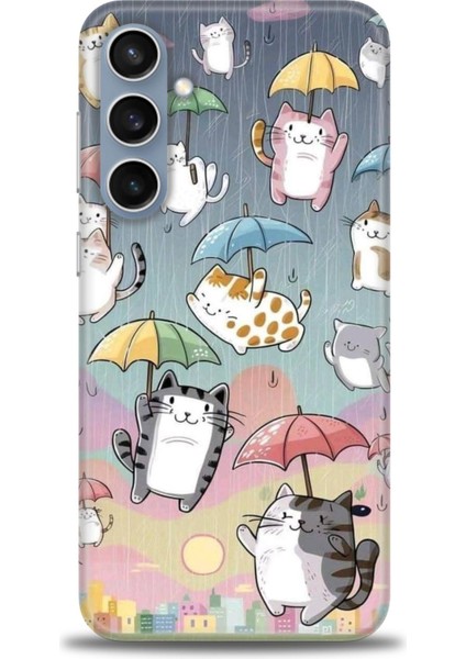 Samsung Galaxy S24 Fe Hd Baskılı Kılıf + Seramik Tam Kaplayan Ekran Koruyucu 412