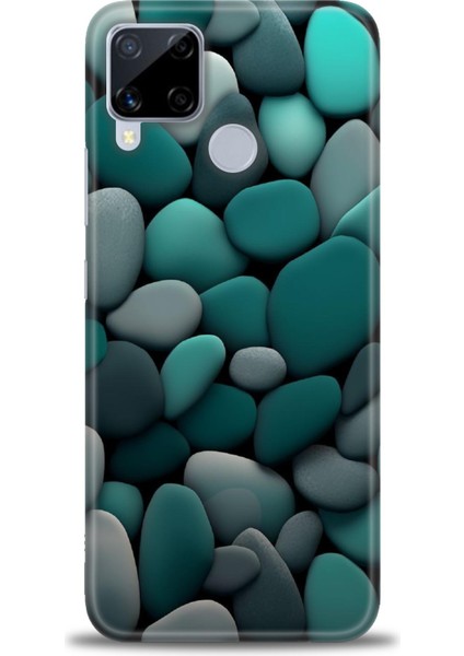 Realme C15 Kılıf Hd Baskılı Kılıf + Seramik Tam Kaplayan Ekran Koruyucu 346