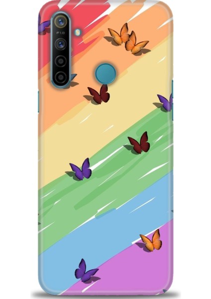 Realme C3 Kılıf Hd Baskılı Kılıf + Seramik Tam Kaplayan Ekran Koruyucu 420