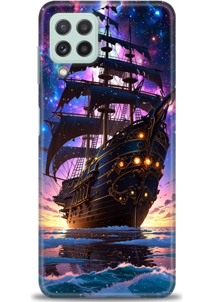 Samsung Galaxy M22 Hd Baskılı Kılıf + Seramik Tam Kaplayan Ekran Koruyucu 236