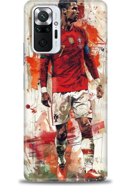 Xiaomi Redmi Note 10 Pro Hd Baskılı Kılıf + Seramik Tam Kaplayan Ekran Koruyucu 2
