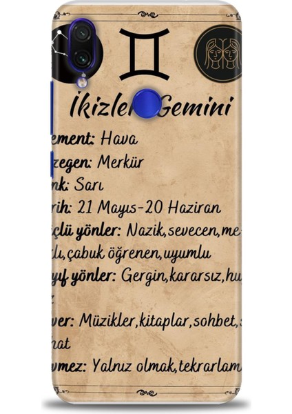 Xiaomi Redmi Note 7 Hd Baskılı Kılıf + Seramik Tam Kaplayan Ekran Koruyucu 471