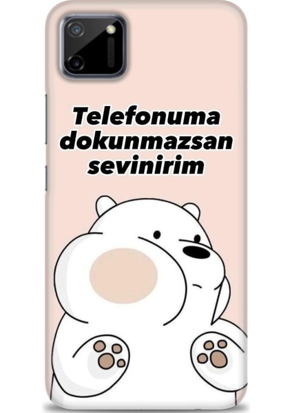 Realme C11 Kılıf Hd Baskılı Kılıf + Seramik Tam Kaplayan Ekran Koruyucu 158