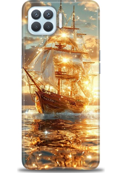 Oppo Reno 4 Lite Kılıf Hd Baskılı Kılıf + Seramik Tam Kaplayan Ekran Koruyucu 234