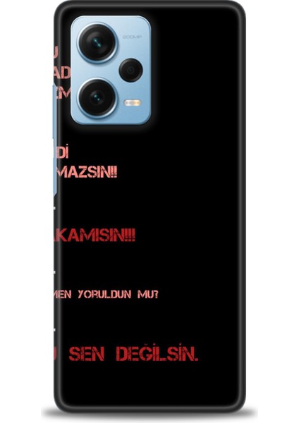 Xiaomi Redmi Note 12 Pro Plus Hd Baskılı Kılıf + Seramik Tam Kaplayan Ekran Koruyucu 391
