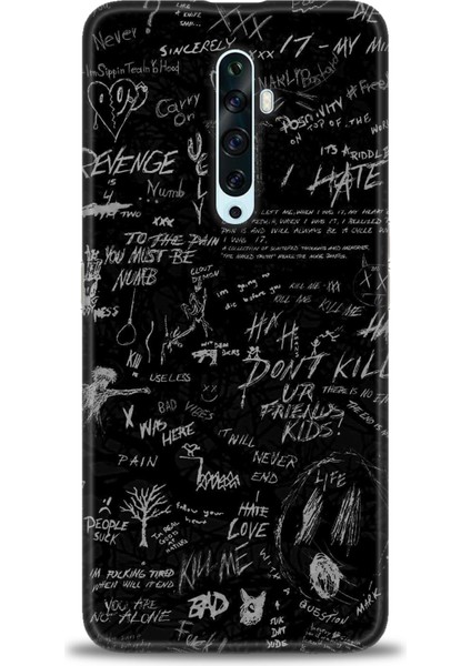 Oppo Reno 2z Kılıf Hd Baskılı Kılıf + Seramik Tam Kaplayan Ekran Koruyucu 202