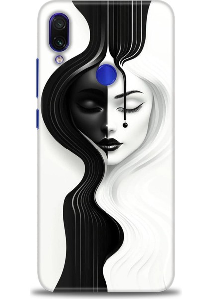 Xiaomi Redmi Note 7 Hd Baskılı Kılıf + Seramik Tam Kaplayan Ekran Koruyucu 144