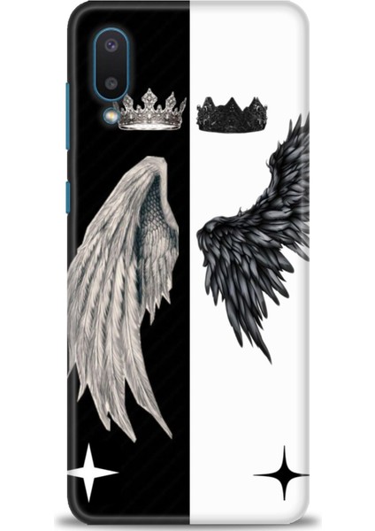 Samsung Galaxy A02 Hd Baskılı Kılıf + Seramik Tam Kaplayan Ekran Koruyucu 145