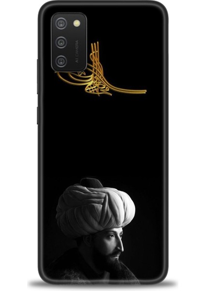 Samsung Galaxy A02S Hd Baskılı Kılıf + Seramik Tam Kaplayan Ekran Koruyucu 465