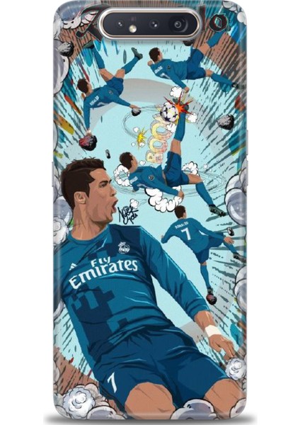 Samsung Galaxy A80 Hd Baskılı Kılıf + Seramik Tam Kaplayan Ekran Koruyucu 1