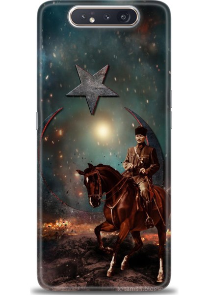 Samsung Galaxy A80 Hd Baskılı Kılıf + Seramik Tam Kaplayan Ekran Koruyucu 25