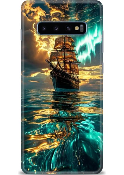 Samsung Galaxy S10 Plus Hd Baskılı Kılıf + Seramik Tam Kaplayan Ekran Koruyucu 237