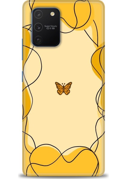 Samsung Galaxy A91 Hd Baskılı Kılıf + Seramik Tam Kaplayan Ekran Koruyucu 184