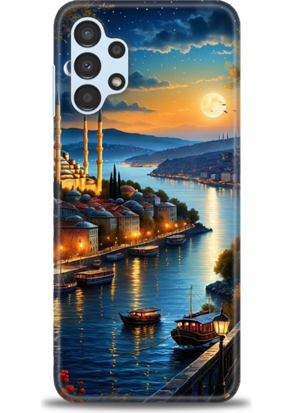 Samsung Galaxy A13 4g Hd Baskılı Kılıf + Seramik Tam Kaplayan Ekran Koruyucu 222