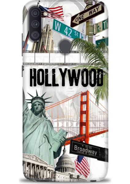 Samsung Galaxy A11 Hd Baskılı Kılıf + Seramik Tam Kaplayan Ekran Koruyucu 267