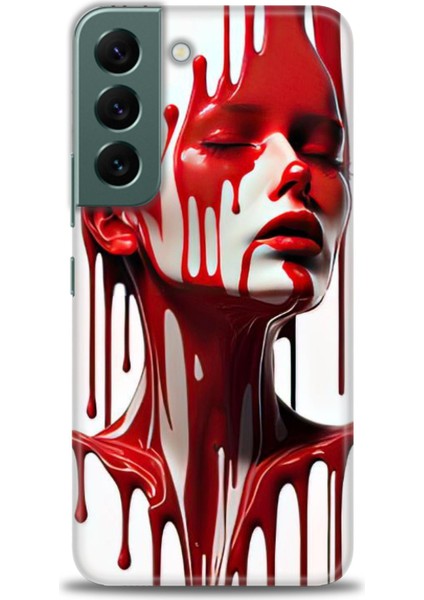 Samsung Galaxy S22 Hd Baskılı Kılıf + Seramik Tam Kaplayan Ekran Koruyucu 150