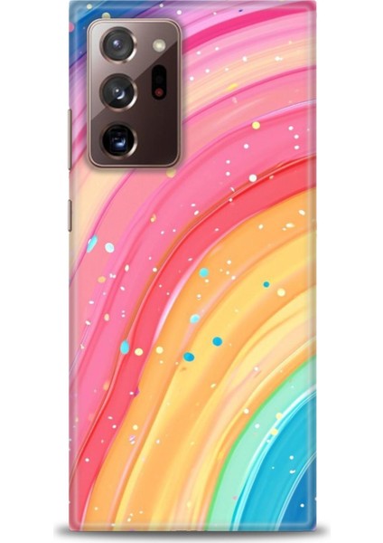 Samsung Galaxy Note 20 Ultra Hd Baskılı Kılıf + Seramik Tam Kaplayan Ekran Koruyucu 415